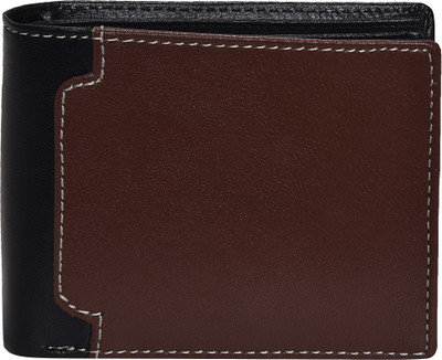 

Peseta Men Black Genuine Leather Wallet(8 Card Slots)
