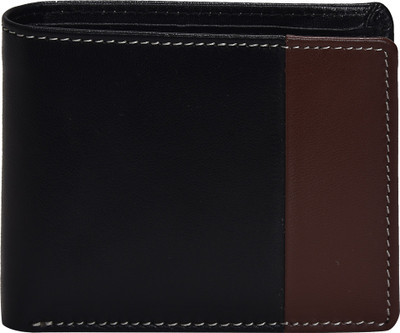 

Peseta Men Black Genuine Leather Wallet(8 Card Slots)