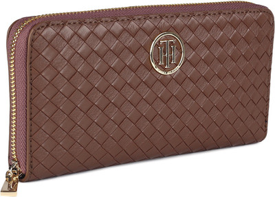 

Tommy Hilfiger Women Brown Artificial Leather Wallet(12 Card Slots), Red