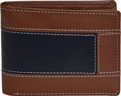 

Peseta Men Tan Genuine Leather Wallet(8 Card Slots)