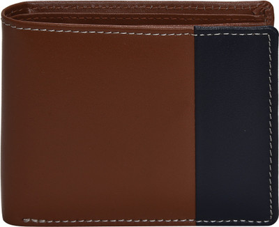 

Peseta Men Tan Genuine Leather Wallet(8 Card Slots)