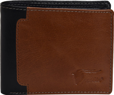 

Peseta Men Black Genuine Leather Wallet(8 Card Slots)