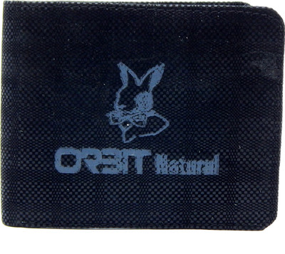 

Orbit Men Black Genuine Leather, Fabric Wallet(3 Card Slots)