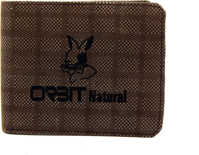 

Orbit Men Brown Genuine Leather, Fabric Wallet(3 Card Slots)