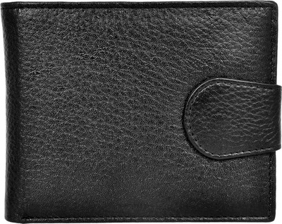 

Ajeraa Men Black Genuine Leather Wallet(4 Card Slots)