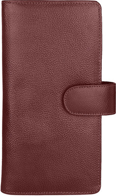 

ALW Men Brown Genuine Leather Document Holder(12 Card Slots)