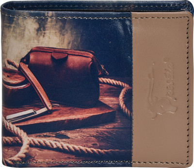 

Peseta Men Black Genuine Leather Wallet(4 Card Slots)