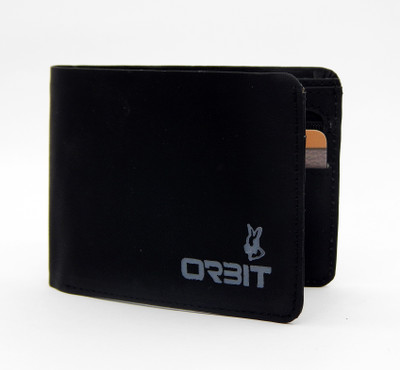 

Orbit Men Black Genuine Leather, Fabric Wallet(4 Card Slots)