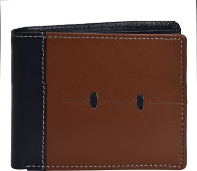 

Peseta Men Blue Genuine Leather Wallet(8 Card Slots), Navy