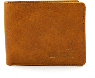 

Orbit Men Yellow Genuine Leather, Fabric Wallet(8 Card Slots)