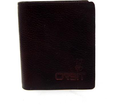

Orbit Men Brown Genuine Leather, Fabric Wallet(10 Card Slots)