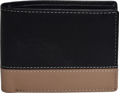 

Peseta Men Black Genuine Leather Wallet(8 Card Slots)