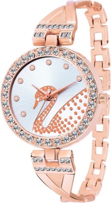 

CelAura 518 Analogue Stylish Rose Gold Peacock Diamond Watch - For Women