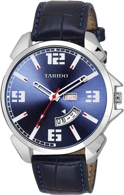 

Tarido TD1902SL04 New Generation Blue Dial Blue leather strap day and date function wrist Watch - For Men