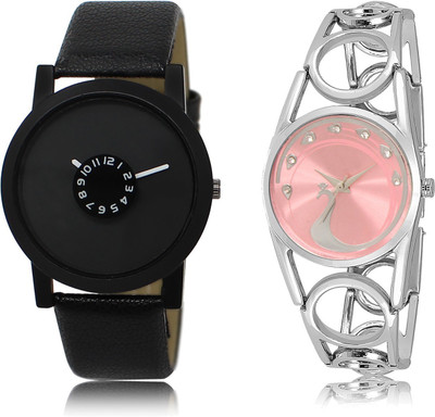 

The Shopoholic New Collection Black And Pink Dial Analog Watch For Boys And Girls Watch Belts For Men Watch - For Men & Women