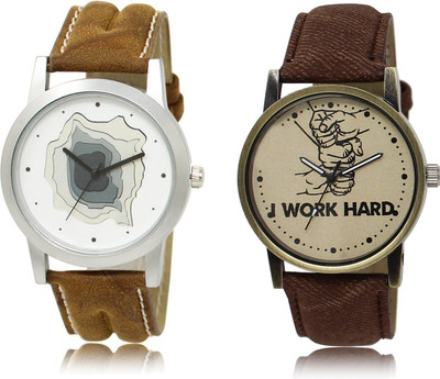 

The Shopoholic Fashionable Funky Look White And Brown Dial Analog Watch For Boys Watches For Man Stylish Watch - For Men