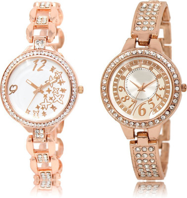 

The Shopoholic Fashionable Fancy CollectionÃÂ White And Silver Dial Analog Watch For Girls Designer Watch For Girls Watch - For Women