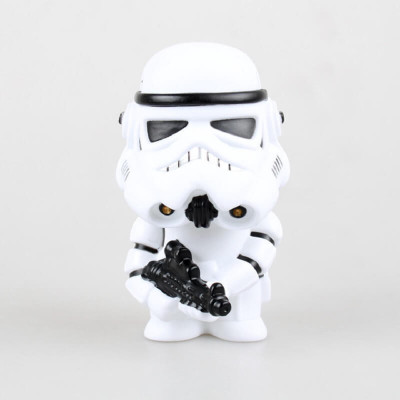 

AweStuffs Imported Star Wars Storm Trooper Desk Car Decoration Bobblehead(White)