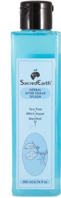 

SacredEarth Herbal After Shave Splash- With Tea Tree, Witch Hazel and Menthol(200 ml)