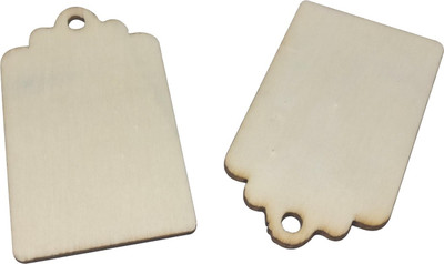 

Aumni Crafts Wooden Jewellery Pendants Flat Base Scrapbooking DIY Keychain 68x39x2mm Rectangle Wood Color (Pack of 20 pieces)