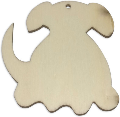 

Aumni Crafts Large Wooden Craft Jewellery Pendants Flat Base Scrapbooking DIY Keychain 79x68x2mm Dog Wood Color (Pack of 5 pieces)