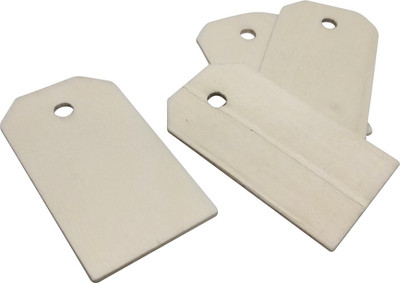 

Aumni Crafts Wooden Jewellery Pendants Flat Base Scrapbooking DIY Keychain 56x31x2mm Rectangle Wood Color (Pack of 20 pieces)