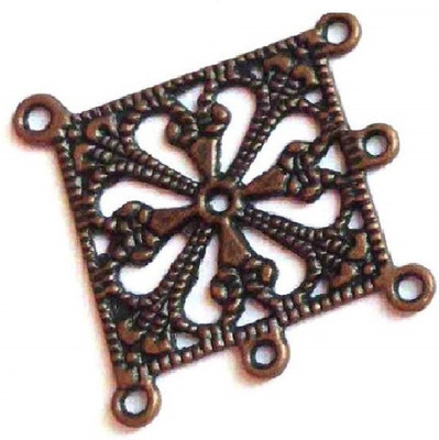 

Aumni Crafts Jewellery Making Metal Alloy Connectors for earrings & pendant 33mm Rhombus Antique Copper Color (Pack of 20 pieces)