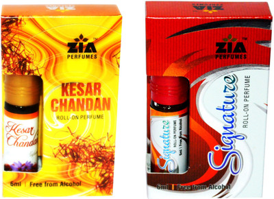 Zia Kesar Chandan and Signature Special Malaysian Edition Floral Attar(Gold Musk)
