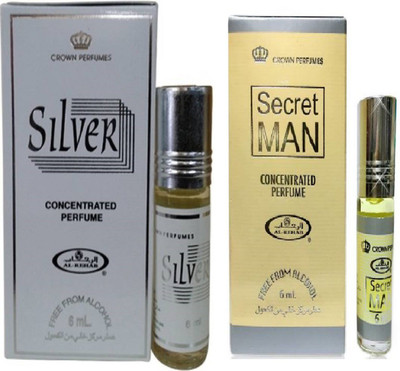

Al-rehab Silver and Secret Man pack of 2 Floral Attar(Floral)