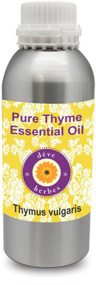 

Deve Herbes Pure Thyme Essential Oil 630ml (Thymus vulgaris) 100% Natural Therapeutic Grade Steam Distilled(630 ml)