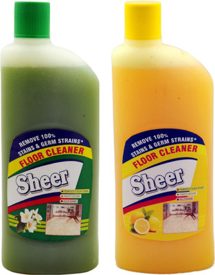 

sheer Disinfectant Floor Cleaner 2X 425ml Jasmine, Lemon Jasmine,Lemon(850 ml, Pack of 2)