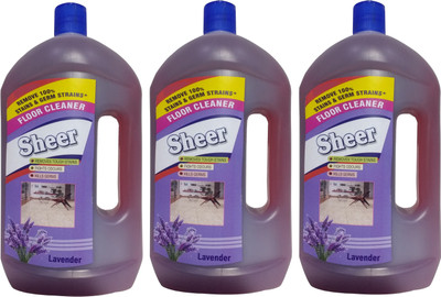 

sheer Disinfectant Floor Cleaner 3X900ml Lavender Lavender(2700 ml, Pack of 3)