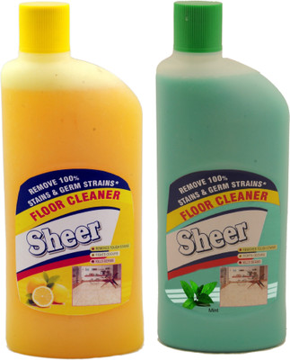 

sheer Disinfectant Floor Cleaner 2X425ml Lemon, Mint Lemon,Mint(850 ml, Pack of 2)