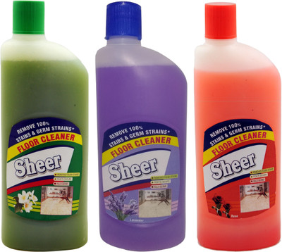 

sheer Disinfectant Floor Cleaner 3X425ml Rose,Lavender,Jasmine Rose,Lavender,Jasmine(1275 ml, Pack of 3)