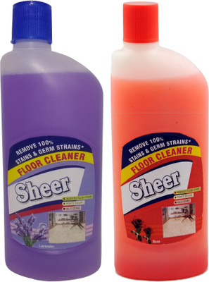 

sheer Disinfectant Floor Cleaner 2X425ml Lavender,Rose Lavender,Rose(850 ml, Pack of 2)