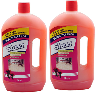 

sheer Disinfectant Floor Cleaner 2X900ml Rose Rose(1800 ml, Pack of 2)