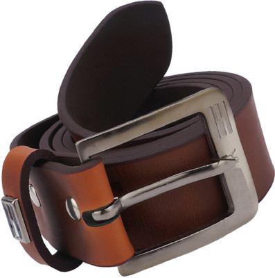 

FERRET Men Tan Artificial Leather, Genuine Leather Belt