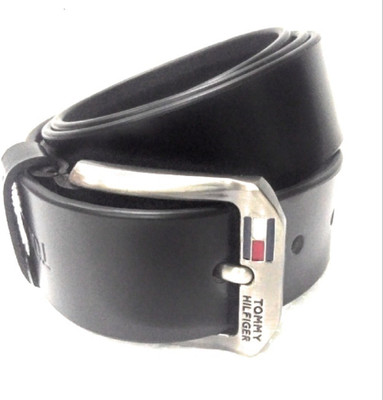 

tommy hilfigher Men Casual Black Genuine Leather Belt