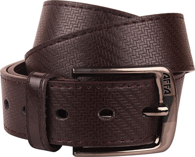 

AFFA Men Casual Brown Artificial Leather Belt