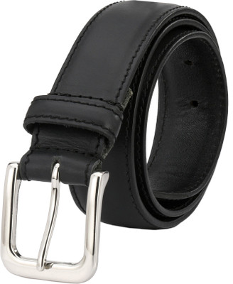

ShopnZ Men Formal Black Genuine Leather Belt