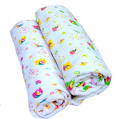 

PEUBUD Printed  Crib Baby Blanket(Cotton, Multicolor