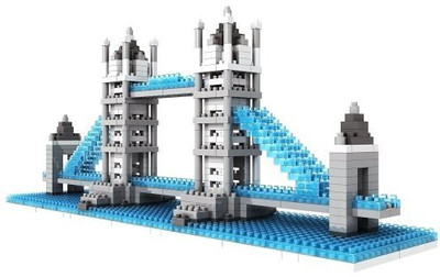 

LOZ BLOCKS Loz Micro Sbritish Tower Bridge Modelsmall Building(Grey)