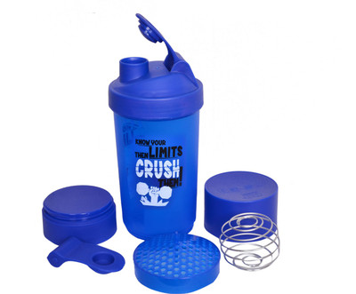 

SPORTSHOLIC Gym Protein 600 Shaker(Pack of 1, Blue)