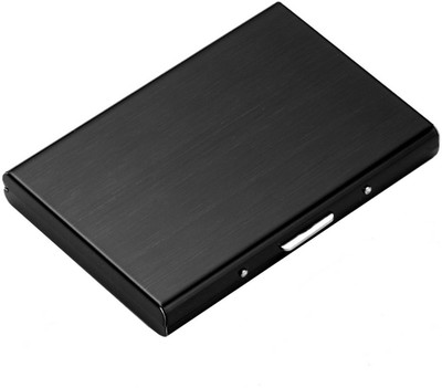 

Flipkart SmartBuy Exclusive Black |Water-Resistant Stainless Steel Wallet For Men & Women| 6 Card Holder(Set of 1, Black)