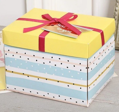 

Artfinesse Gift Explosion Box Album Card Greeting Card(Blue, Pack of 1)