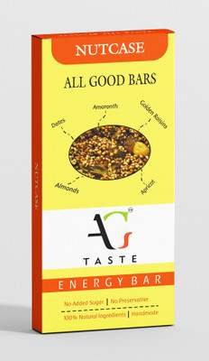

AG Taste Nutcase - All Natural Energy Bars(Pack of 12 bars)(30 g, Box, Pack of 12)