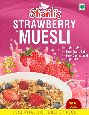 

Shanti's Strawberry Muesli 250 Gm Box (Set of 2)(250 g, Box, Pack of 2)