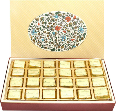 

Ghasitaram Gifts Chocolates-Eco 4 Part Print 24 Pcs Chocolate Box Brittles(360 g)