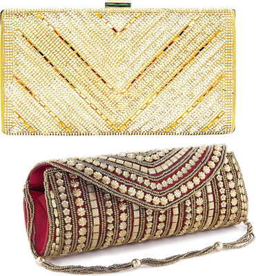 

Panachee Party Gold Clutch