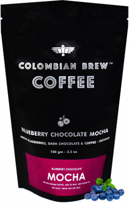 

Colombian Brew Blueberry Chocolate Mocha Instant Coffee 100 g(Chocolate Flavoured)